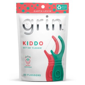 Grin Kiddo Flossers 80stk