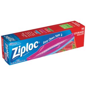 Ziploc Bag Storage Gallon 19stk