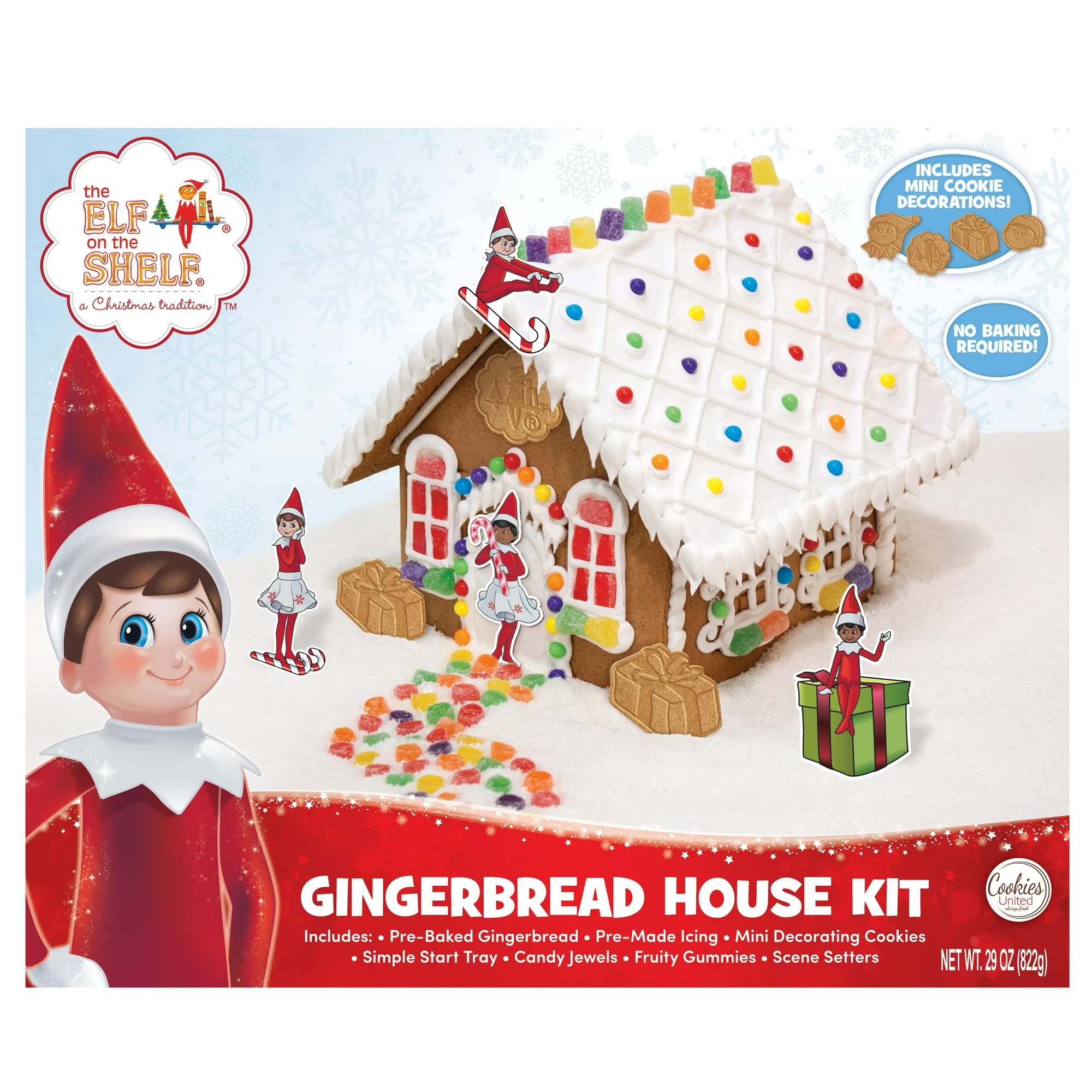 Elf on The Shelf Gingerbread House Kit 822g